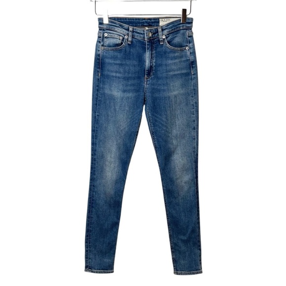 Rag & Bone Nina High Rise Exmoor Wash Women’s Skinny Jeans Sz 25 - Picture 2 of 13